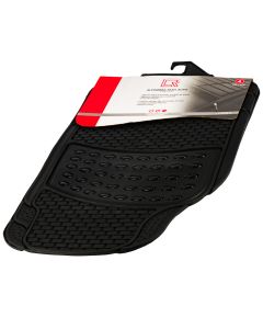 Alfombra caucho para auto 4pzas negro