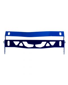Porta placa metálico ajustable azul