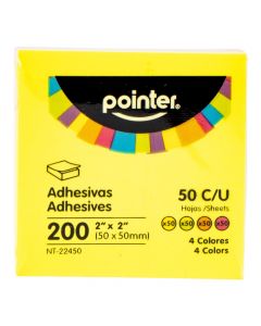 Nota adhesiva colores neón