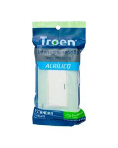 Interruptor sencillo acrílico interior