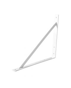 Soporte angular metálico liso 49.7cm extra fuerte blanco
