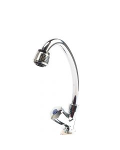Llave agua para fregadero cromo liso 20x39cm plateado