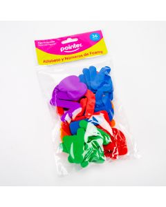 Figura pointer foam letras y níºmeros