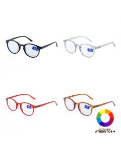 Lente lectura redondo protección