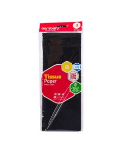 Papel seda 3und negro