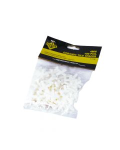 Separador cerámica plastico hunter 4mm 100pzas blanco