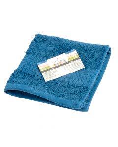 Toalla tela lisa 13x13pulg azul