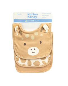 Babero para bebé estampado jirafa 3und 