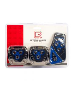 Pedal metal con relieve 3pzas 