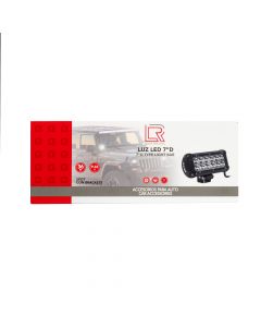 Barra luz led rectangular