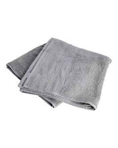 Toalla algodón gris 27x54
