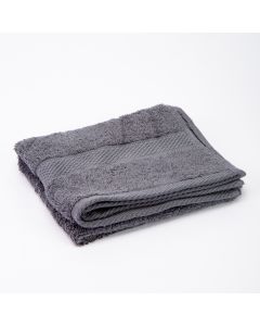 Toalla algodón gris 16x28.