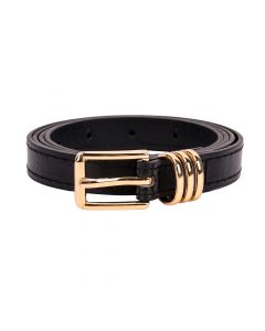 Faja para dama con hebilla negro y dorado