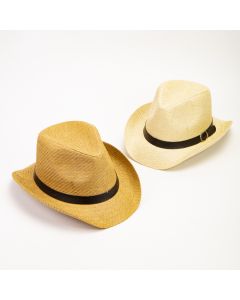 Sombrero para hombre liso detalle faja con hebilla surtido