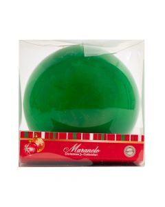 Esfera navideña lisa 15cm verde