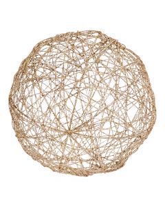 Esfera metálica escarchada champagne