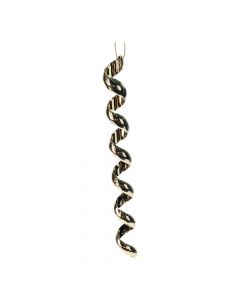 Figura colgante espiral lisa dorado