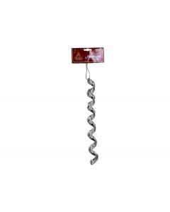 Figura espiral plateado