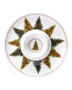 Bandeja navideña árbol multicolor