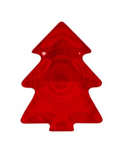 Bandeja navideña árbol rojo