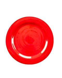 Plato navideño rojo decorativo