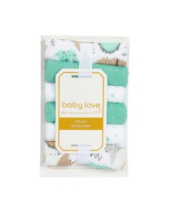 Pañito para bebé estampado 6und surtido