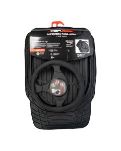 Alfombra hule para auto negro