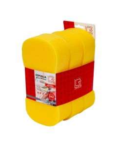 Esponja auto amarilla limpieza