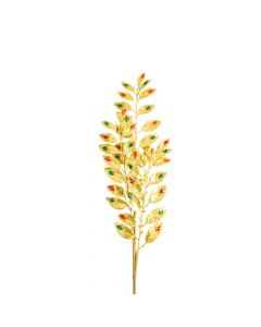 Flor navideña dorado