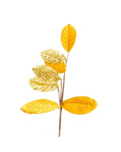 Flor dorado navideña