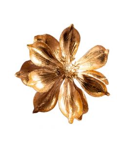 Flor navideña con flor