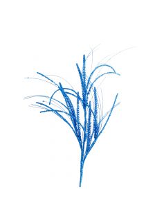 Flor navideña azul