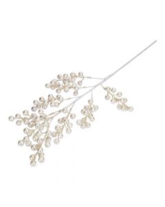 Rama navideña con fruto perlado