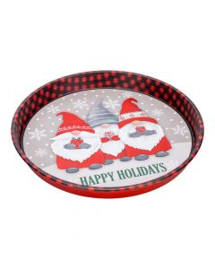 Bandeja navideña con figuras