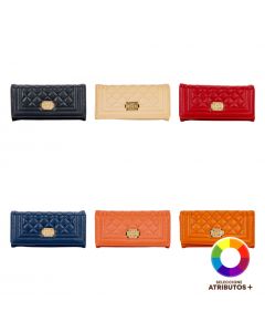 Cartera dama detalle metálico