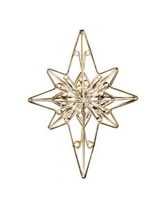 Figura colgante estrella navideña dorado