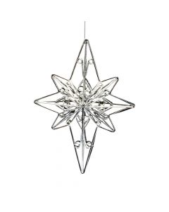 Figura colgante estrella navideña plateado