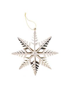 Figura colgante estrella navideña dorado