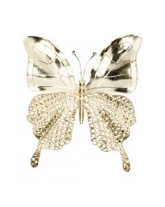Figura mariposa con relieve dorado