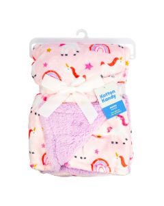Cobija afelpada estampada bebé