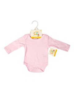 Mameluco bebé manga larga rosado