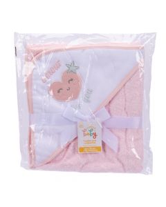 Toalla bebé estampado corazón