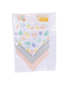 Babero bebé estampado frutas