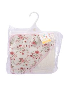 Toalla bebé estampada flores