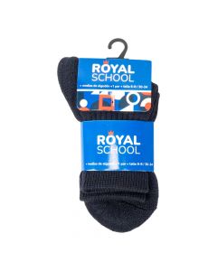 Media escolar alta azul talla 6-8