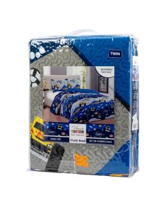 Cubrecama camión multicolor