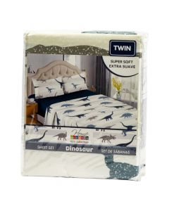 Sábana dinosaurio multicolor