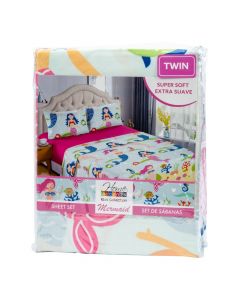 Sábana sirena multicolor