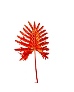 Hoja navideña escarchada