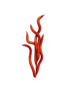 Rama navideña espiral roja